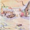Image 2 : "ICE SHANTIES - PARRY SOUND" BY NICHOLAS HORNYANSKY (1896 - 1965) - LITHOGRAPH