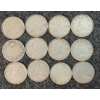 Image 1 : LOT OF 12 - 1919-1968 CDN 10 CENT COINS