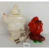 Image 5 : LOT OF 2 - HARETT-GILMAR PLASTIC "KING SANTA" BANK LITE & MILLER "SANTA GLOWS"