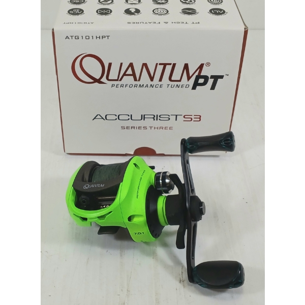 QUANTUM PT ACCURISTS3 FISHING REEL - LEFT HAND RETRIEVE