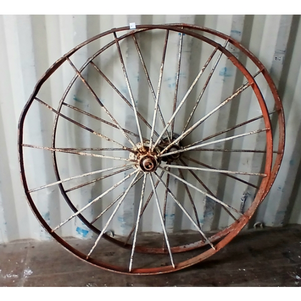 LOT OF 2 - STEEL WHEELS