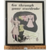 Image 1 : "MAKE-DO & MEND" WWII BRITISH PROPAGANDA POSTER - FRAMED