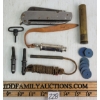 Image 1 : JOB LOT - CDN MULTI-TOOL, POWDER MEASURER, MEAT TOKENS, METROPOLITAN WHISTLE, ETC