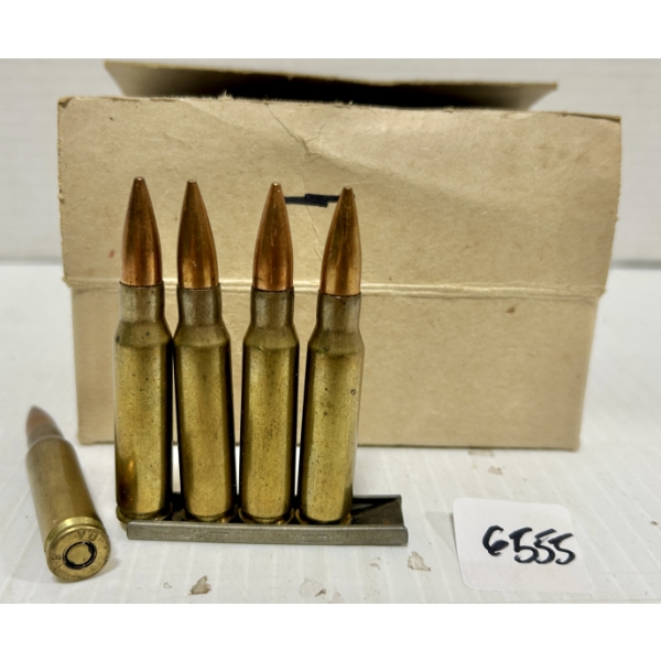 AMMO: 65X 7.62X51 MM - MILITARY FMJ - ON CLIPS