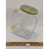 Image 7 : PLANTERS GLASS PEANUT JAR W/ TIN SERVING DISHES