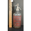 SR CALVERT'S COCA COLA BOTTLING WORKS - CLEAR ETCHED - SELTZER BOTTLE