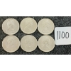 Image 2 : LOT OF 6 - 1968 CDN 25 CENT COINS