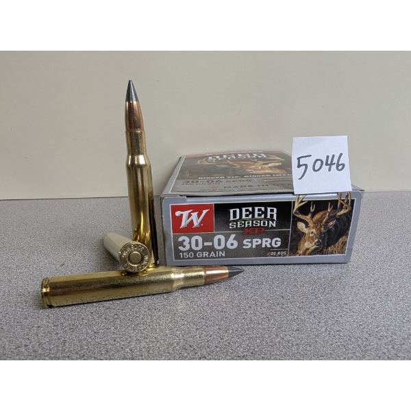 AMMO: 20X WINCHESTER DEER SEASON XP 30-06 - 150GR