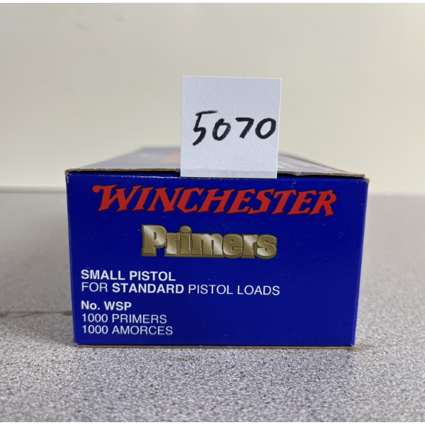 PRIMERS: 1000X WINCHESTER SMALL PISTOL - SEALED