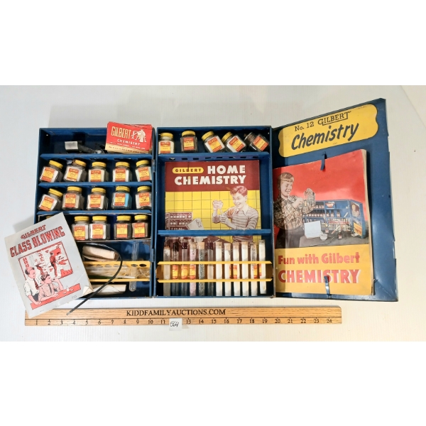 GILBERT CHEMISTY SET NO. 12 W/ CONTENTS