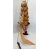 Image 11 : CHINESE JUNK SHIP MODEL W/ REVOLVING STAND