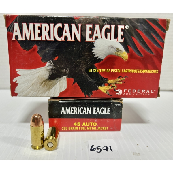 AMMO: 100X FEDERAL .45 ACP - 230 GR FMJ
