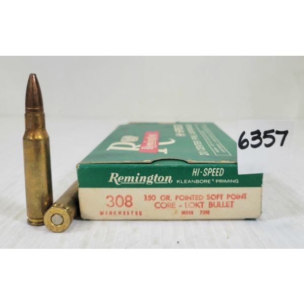 AMMO: 20X REMINGTON HI-SPEED .308 WIN - 150GR - PSP