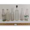 Image 3 : LOT OF 6 - EMBOSSED SODA BOTTLES - INCL DR. PEPPER, ORANGE CRUSH, EVANGELINE, ORANGE DELIGHT, ETC