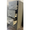 Image 3 : FIRE RETARDENT FILE CABINET - 4 DRAWER - 20 X 30 X 54 INCH - W/ KEY