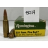Image 1 : AMMO: 20X REMINGTON .221 REM FIREBALL - 50 GR - PTD SP