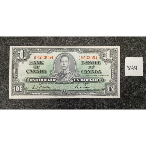 1937 CDN $1 BANKNOTE