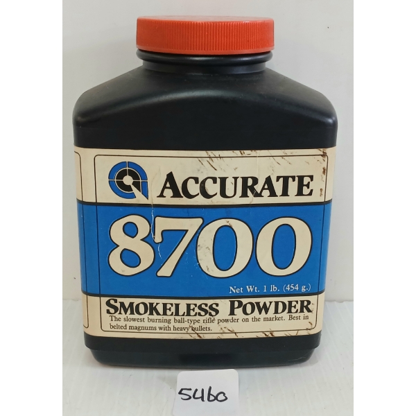 POWDER: ACCURATE 8700 RIFLE POWDER - .62LBS