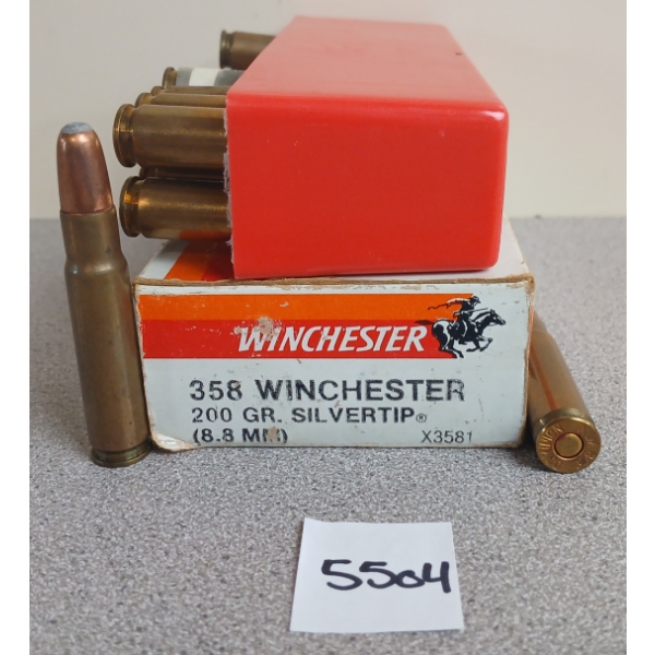 AMMO: 11X DOMINON & W-W SUPER X .358 WIN - 200GR - SILVERTIP & RN