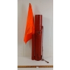 Image 1 : RAILROAD ENGINEER'S FLAG & FLARE CASE - INCL FLAG