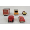 Image 5 : LOT OF 5 - TIN FRICTION CARS - INCL FIRE CHIEF, DELIVERY TRUCK, TOW TRUCK, ETC