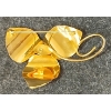 Image 4 : BOND-BOYD GOLD FILLED TRILLIUM BROOCH