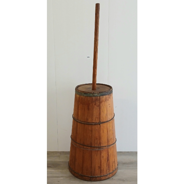 PRIMITIVE BANDED BUTTER CHURN
