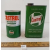 Image 3 : LOT OF 2 - CASTROL OUTBOARD GEAR OIL PT & LIQUID TUNGSTEN MOTOR OIL QT CANS