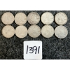 Image 1 : LOT OF 12 - 1943-1968 CDN 10 CENT COINS