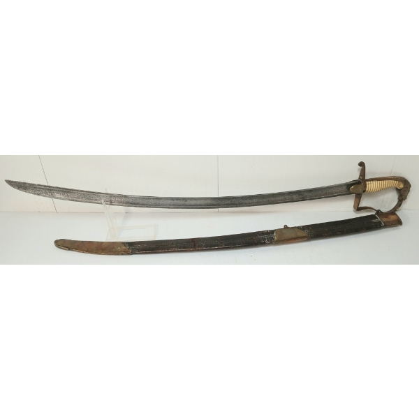 BRITISH 1803 PAT. INFANTRY OFFICER'S SWORD W/ SCABBARD