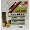 Image 1 : AMMO: 15X FEDERAL 10 GA 3-1/2IN NO4 BUCK SHOT 