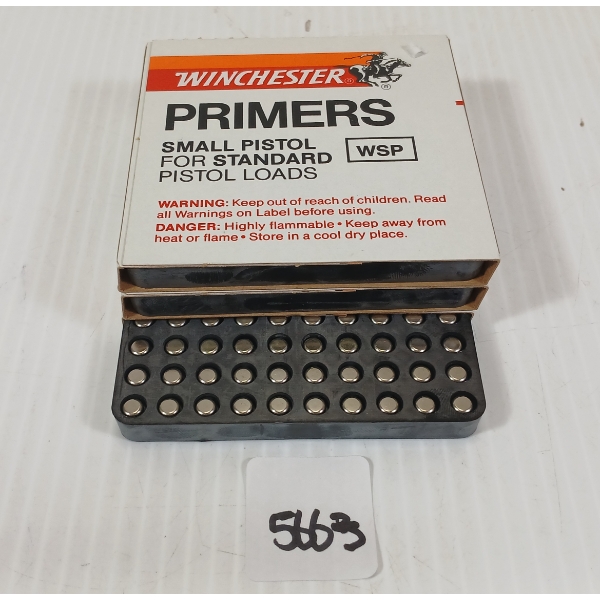PRIMERS: 300X WINCHESTER NO. WSP SMALL PISTOL PRIMERS