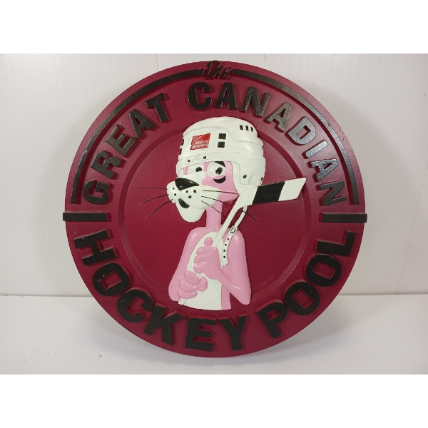 THE GREAT CANADIAN HOCKEY POOL - RESIN SIGN