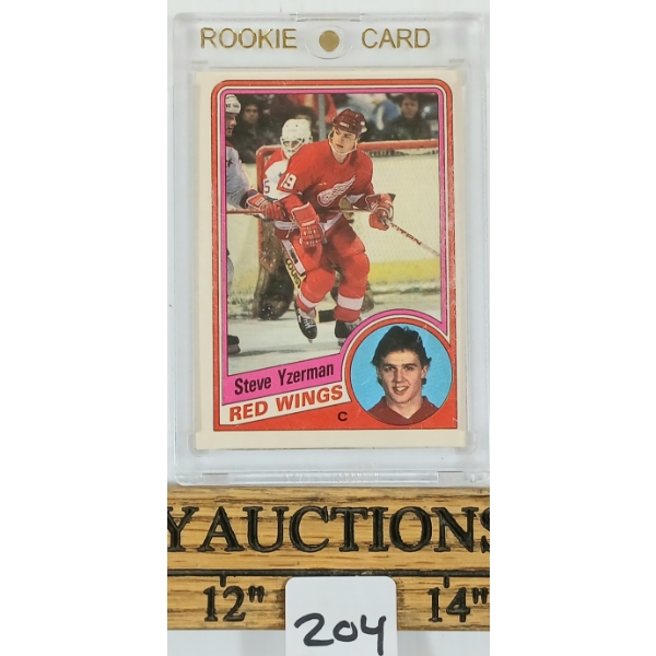 1984-85 OPC #67 RED WINGS STEVE YZERMAN ROOKIE CARD
