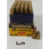 Image 1 : AMMO: 48X CIL DOMINION .25 AUTO - 50GR - M.C. 
