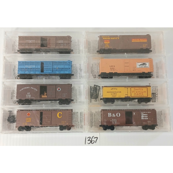 LOT OF 8 - MICRO TRAINS - AMERICAN COLLOID CO., CHESAPEAKE & OHIO, SWIFT REFRIGERATOR, ETC