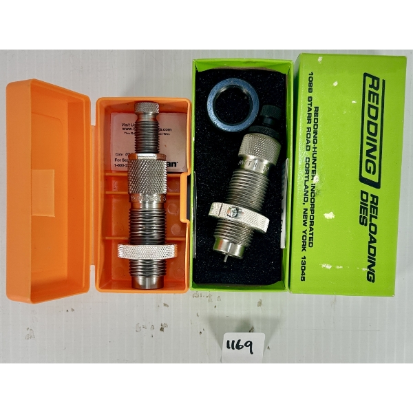 LOT OF 2 - LYMAN & REDDING .22 HORNET NECK SIZING & EXPANDING DIES