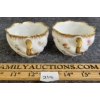 Image 5 : LOT OF 2 - LIMOGES FLORAL PATTERN TEACUPS W/ SAUCERS