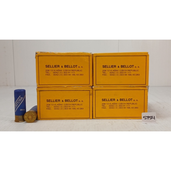 AMMO: 100X SELLIER & BELLOT 12GA - 2 3/4IN - #4 SHOT