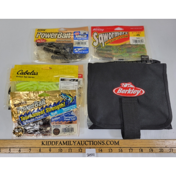 QTY OF POWERBAIT RUBBER LURES