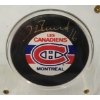 Image 3 : 1972 NHL MONTREAL CANADIENS HENRI "POCKET ROCKET" RICHARD HOCKEY CARD & PUCK W/ PLAQUE - SIGNED