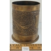 Image 4 : 1913 SCHNEIDER FRENCH CANON BRASS SHELL - HAMMERED TRENCH ART