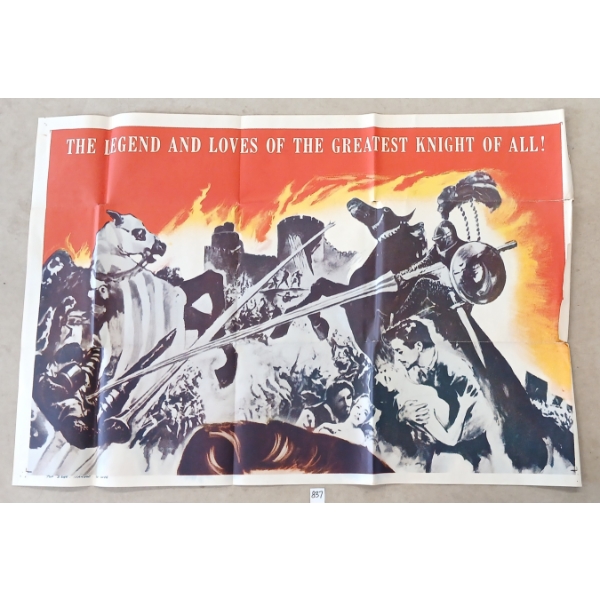 "THE LEGEND AND LOVES OF THE GREATEST KNIGHT OF ALL!" POSTER