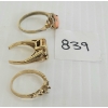 Image 3 : LOT OF 3 - GOLD RINGS - INCL 10KT