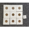 Image 3 : LOT OF 9 - 1920 - 1936 CDN 1 CENT PCS