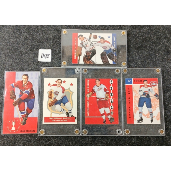 LOT OF 5 - 1994/95 PARKHURST HOCKEY CARDS - #63, 121, 127, 138 & 146