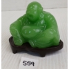 Image 1 : CHINESE JADE BUDDA W/ STAND 