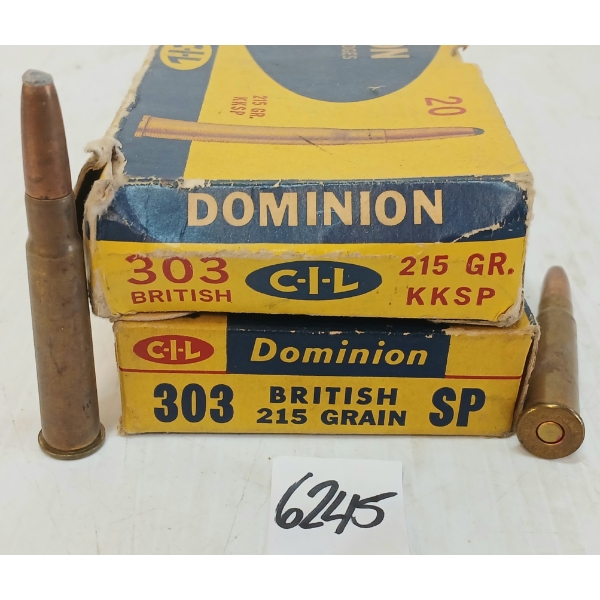 AMMO: 40X DOMINION .303BRIT - 215GR