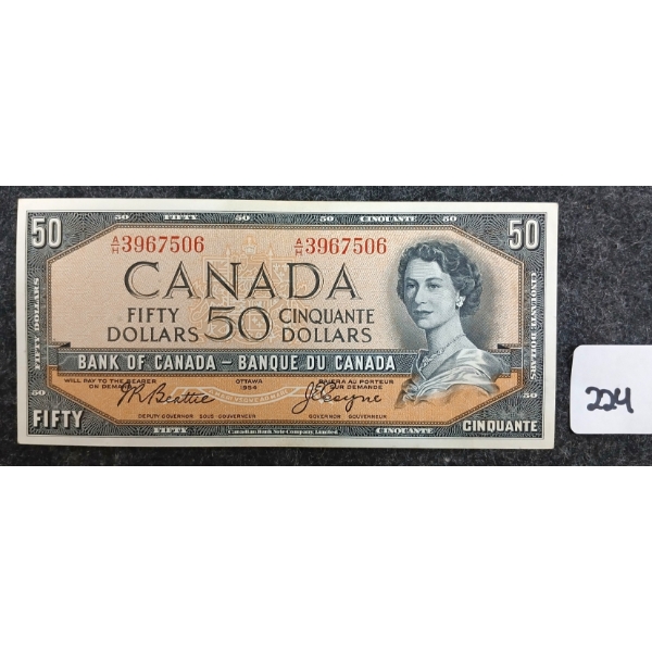 1954 CDN $50 BANKNOTE