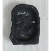Image 3 : LOT OF 2 - "OLDMAN MASK" & "WOMAN IN PARKA" BY SILAS KAYAKJUAK(1956 - 2024) - STONE